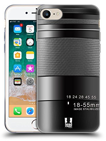 Head Case Designs Néo Objectifs Photographiques Coque en Gel [Protection de Qualité Militaire] Compatible avec Apple iPhone 7/8 / SE 2020 & 2022 Et Compatible avec MagSafe