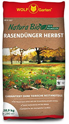 WOLF-Garten - Natura Bio Herbst Rasendünger für 280 m² NR-H 18,9