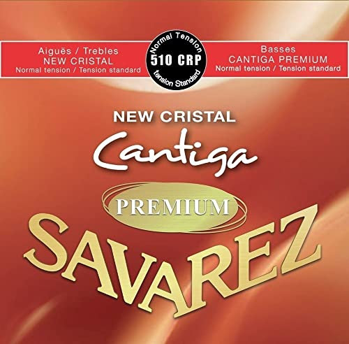 Cuerdas para Guitarra Clásica New Cristal Cantiga Premium Juego 510CRP Tensión normal