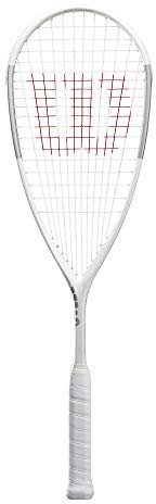 Wilson Squash-Schläger, Tempest Lite, Unisex, Kopflastige Balance, weiß/silber, WR006510H0