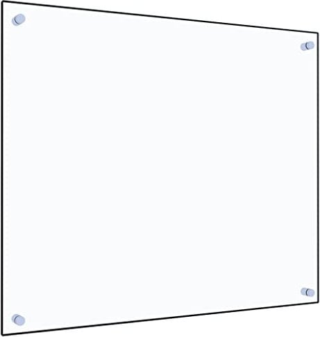 vidaXL Küchenrückwand Spritzschutz Fliesenspiegel Glasplatte Rückwand Herdspritzschutz Wandschutz Herd Küche Transparent 70x60cm Hartglas
