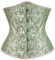 SxyBox Mujer Corset Steampunk Underbust Encaje Corsé Bustier para Halloween Carnaval Fiesta