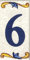 Numero civico esterno. Numeri civici esterni. Numero civico esterno moderno. Numero civico esterno ceramica. Nomi, indirizzi e segnaletica. Design “Craquelé” (Numero Sei 6)