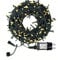 Lichterkette Weihnachtsbaum, LED Lichterkette mit 300 LED in warm weiß, 8 Leuchtmodi Dimmbar, EU Stecker, IP44 Wasserdicht, Lichterkette für Party, Feier, Hochzeit, Weihnachtsschmuck, Innen und Außen