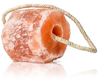 TANGDIAABBCC Pink Himalayan Salt Lick on Rope - 4.4 lb Block - Horse, Both Genders - All Life Stages - Himalayan Flavor - 1 Count - Allergen Free - Store In Room Temperature