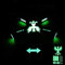 Hensych für Mini 3 Pro für Mavic Mini/Mavic Mini 2 Leuchtender Aufkleber Leicht Fluoreszierend Haut Dekoration Abziehbilder Nachtflug für Mavic Mini/Mavic Mini 2 Drohne Fernbedienung Zubehör