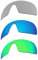 EZReplace Lentes de repuesto para gafas de sol Oakley Sutro OO9406 (lentes polarizadas), se adapta a Oakley Sutro Frame (metal plateado + azul hielo + verde primavera)
