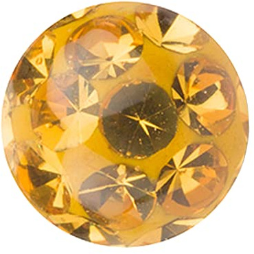 Taffstyle Piercing Ersatz Schraubkugel Kugel Verschluss Verschlusskugel Ersatzteile Innengewinde mit Ferido Glitzer Kugel 3mm x 1,2mm Topaz