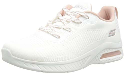 Skechers Damen Squad Air Sneaker, Off-White Engineered Knit, 37 EU
