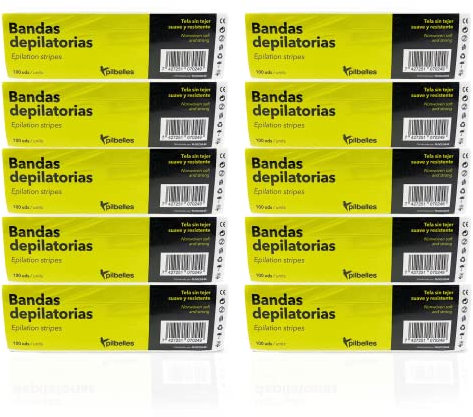 Streifen zur Körperhaarentfernung | 1000 Einheiten