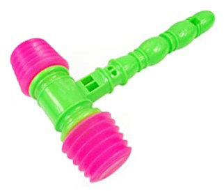 Hammer Pounding Toy Plastic Percussion Sounding Hammer Funny Squeaky Toys for Kids Random Color Household Toys