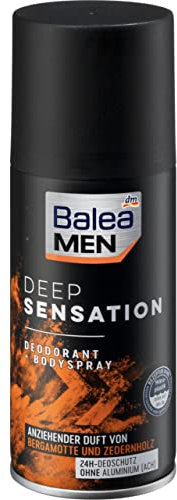 Balea MEN Deospray Deodorant + Bodyspray Deep Sensation, 150 ml