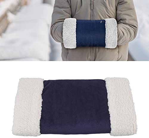 Jeanoko Portable Heated Hand Muff, Thickened Heated Hand Warmer Pouch USB Rechargeable Electric Heater, Fast Heating, for Outdoor Hunting Snow Camping in Cold Winter 10W(Dark Blue)