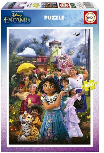 Educa - Puzzle 500 Teile für Erwachsene | Disney Encanto, 500 Teile Puzzle für Erwachsene und Kinder ab 11 Jahren, Kinderpuzzle (19572)