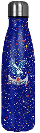 FOCO Officially Licensed Crystal Palace FC Football Paint Splatter Cool 500mL Water Bottle
