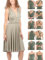 Juvell Infinity Dress Midi - Robe Demoiselle d'honneur - Robe élégante Portefeuille - Top Bandeau Inclus - Mariage-Bridesmaid-Invitée-Bal-Cocktail - 1100 (40-44, Vert Clair)