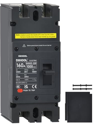 DIHOOL DC 1000V disjoncteur 160A 2P mccb DC batterie fusible