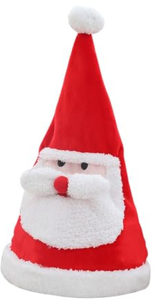 Harilla Elektrische Weihnachtsmütze, musikalische Weihnachtsmütze, singend, verkleiden, traditionelle, Kopfbedeckung für Neujahrsparty,
