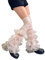 Baynoyia Y2K Summer Mesh Leg Sleeves Japanese Lolita Lace Leg Warmers Pearls Dec Sweet Ruffle Long Socks Leg Cuffs, White, One Size