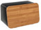 Avilia Scatola Portapane con Tagliere Integrato - Porta Pane da Cucina con Tagliere, in Bambù, 23.5x22.5x37cm, Marrone e Nero