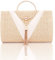 NANPONE Handtasche aus geflochtenem Stroh für Damen, Quasten, Stroh, Clutch, Sommer, Abend, Party, Tasche, elegante Strandtasche mit Henkel und Kette, V Gelb
