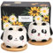 Kinforse Soy Candle Gift Set – 2-Pack Candle Gifts for Women with Bamboo Tray | Aromatherapy Birthday Gifts for Her, Spa Day Relaxation or Unique Presents for Women (Panda)