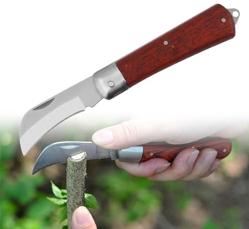 Coltello da Innesto, Pieghevole Giardino, Coltello da Innesto Pieghevole da Giardino,Coltello da Innesto Pieghevole, Coltello per Innesti Piante, Coltello da Potatura, Coltello per Il Raccolto, 1PC
