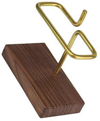 Alipis Porte-filtre À Café Vintage En Laiton Et Bois De Noyer Capacité Réutilisable Pour Un Usage Quotidien