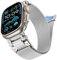 CHANCHY Cinturino in maglia milanese per Apple Watch Ultra 2, 49 mm, da uomo, serie 10/9/8/SE2/7/6/SE/5/4/3 46 mm/45 mm/44 mm/42 mm, chiusura magnetica, connettore in metallo in acciaio inox
