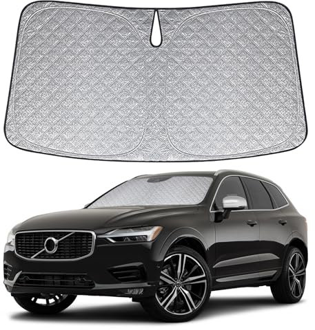 Parasol para Coche Delantero Reemplazo para Volvo XC60 2018-2024, Plegable Parasol para Parabrisas de Coche, Bloquea El 99% de Los Rayos UV y Mantiene Fresco El Vehículo