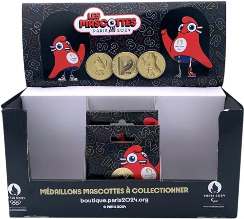Présentoir 30 Pochettes Surprises Mascotte JO 2024