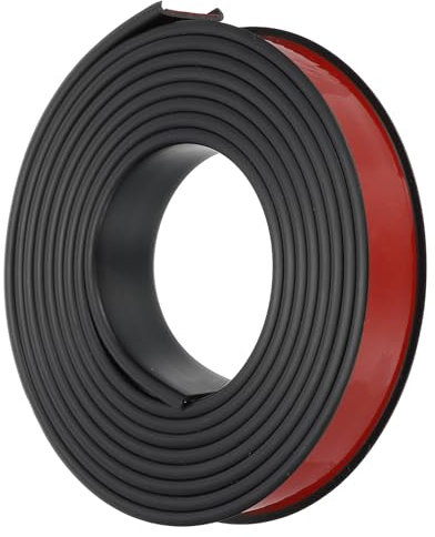 PATIKIL Bande de Chant en Forme de U en TPE, 1 Pouce x 16,4 Pieds Autocollant Flexible pour Bordure de Placage pour Meubles Protecteur de Bord pour Étagère Armoire Réparation, Noir