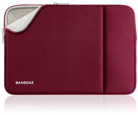 BAAGOAZ Housse pour Ordinateur Portable 11-13 Pouces Pochette Sacoche, Compatible avec 11,6 PC Portable Chromebook, 13,3/13,6 MacBook Pro Air M4 M3 M2 M1 2025 2024 2023 2022 & Surface Pro, Rouge