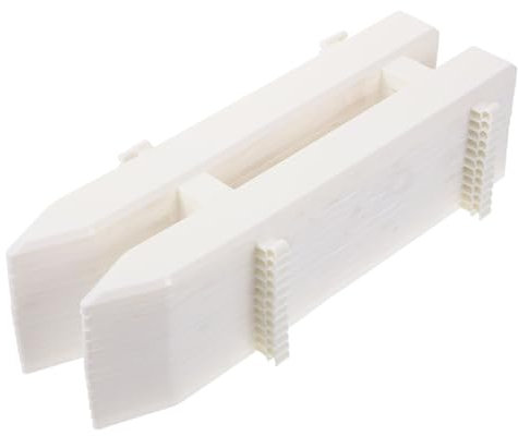 OKUMEYR 15pièces Clôture De Noël Blanche Plastique Petite Clôture Décorative pour Sapin De Noël Décoration De Fête pour Sapin