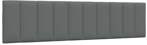 vidaXL Kopfteil-Kissen Hanko Dunkelgrau 200 cm Stoff