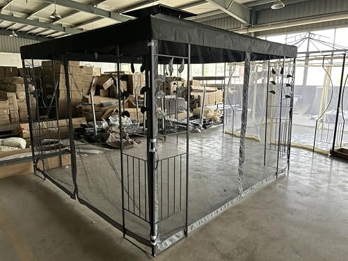 habeig Pavillon Seitenteile mit Fenster & Reißverschluß an jeder Seite 4Stück ohne Pavilliongestell (Mesh #30)