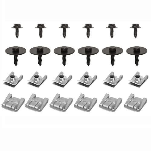 Bohaner 24x Unterfahrschutz Motorschutz Befestigungs Clip Unterboden Schutz Getriebeschutz Motorschutz Befestigungsclip Schraube Klammer für C Klasse W204 W203 S204 S203 E Klasse W211 S211 CLS C219