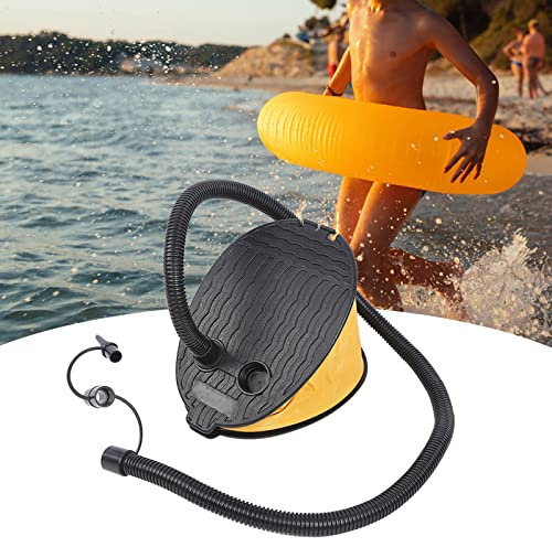 Hochwiderstand Faltbare Fußpumpe für Schwimmende Reihen und Schwarze Aufblasbare Sofa -Wasser + Gelbe Sport (Aufblasbarer Luftzylinder)