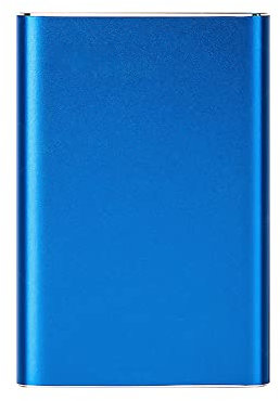 Hard disk esterno portatile USB 3.0 da 2 TB, 6,3 cm, per PC e laptop, involucro in metallo compatto, colore blu, supporto formato exFAT