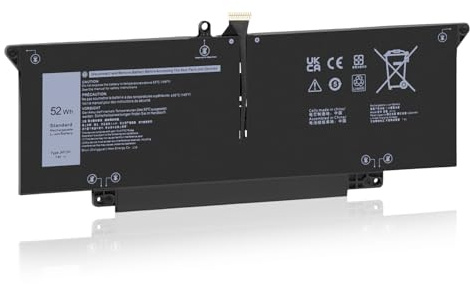 SIKER JHT2H Laptop Battery Compatible with Dell Latitude 7310 7410 Chromebook Enterprise P34S001 7.6V 52Wh 6500mAh