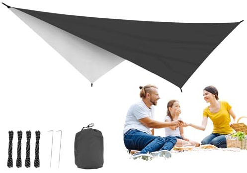 Abri Solaire Tente de Plage,Store Anti-UV Abri Et Protection Solaire | Toile de Protection Imperméable - pour Jardin Terrasse Cour Arrière Plage Camping Pique-Nique Sorties Familiales Balcon Pergola