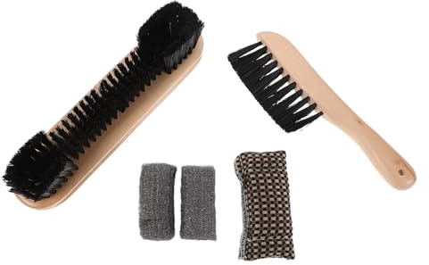WHAMVOX Billardtisch Bürsten Satz mit Filzreinigungsbürste Holzbürste und Queue Tuch Fusselfrei Geruchslos Pooltisch Reinigungsset für Filz Banden und Kanten im Billardzimmer