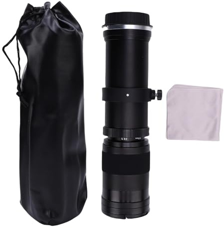 ACOGEDO Teleobiettivo Ad Alte Prestazioni da 420-800 Mm per Fotocamere con Attacco EF EF-S Ideale per Fotografie Distanti (BLACK)
