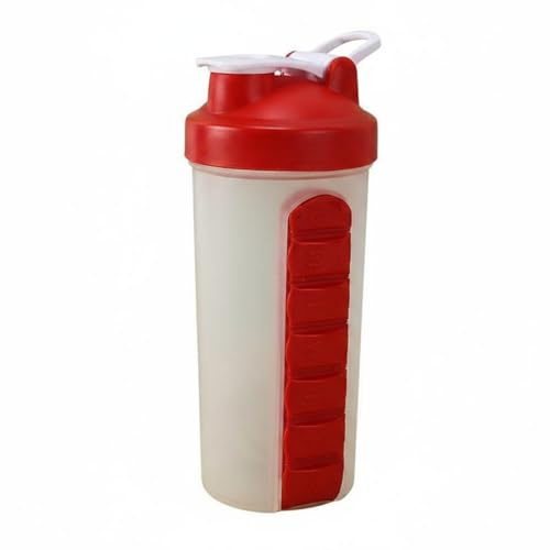rockible Coclera PP Shaker Mezcla sin Grumos Bolla Mezcladora, Rojo, Rojo