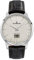 Dugena Herren-Armbanduhr Momentum, Funkuhrwerk, digitales Datum, Edelstahlgehäuse, Saphirglas, Lederarmband, Dornschließe, 5 bar