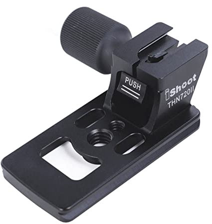 iShoot Collare di ricambio per treppiede per obiettivo compatibile con Nikon AF-S 70-200 mm f/2.8E FL ED VR, AF-S 500 mm f/5.6E PF ED VR, piastra a sgancio rapido per morsetto testa treppiede