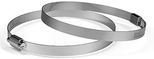 AC Infinity Stainless Steel Duct Clamps, 4-Inch (Pack of 2) for Ducting, Heating, Cooling, Exhaust, Ventilation