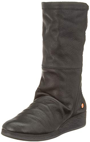 Softinos Damen ABBE555SOF Hohe Stiefel, Schwarz (Black 000)
