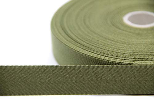 nts Nähtechnik 50m Rolle Köperband, Nahtband aus 84% Baumwolle (khaki, 1)