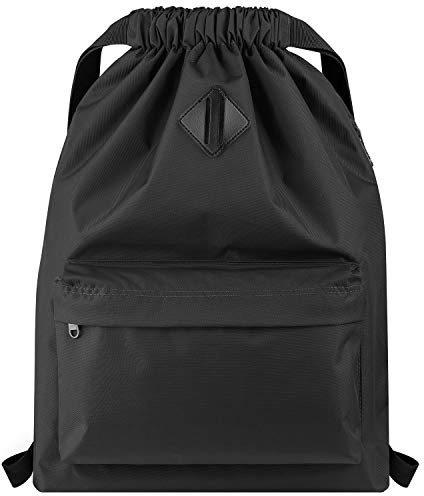 Vorspack Turnbeutel Damen Herren, Leicht Sportbeutel mit Innentasche | Verstellbare Kordelzug, Wasserabweisend, Gym Bag Gymsack für Sport Reisen Schwimmen